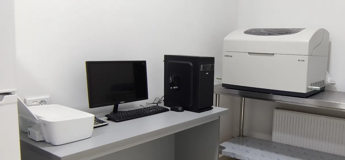 Biochemistry analyser in our own laboratory
